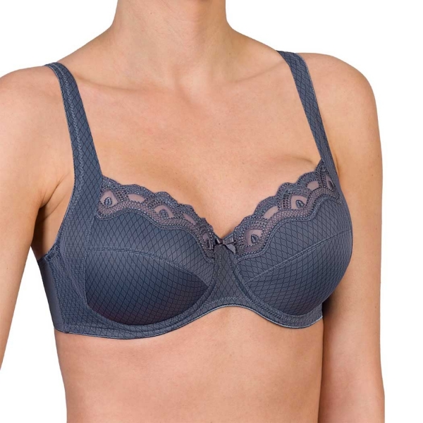 Felina Joy Print Underwired Bra Blue