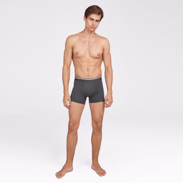 Palmers Authentic Modal Double Pack Men's Boxer Anthracite