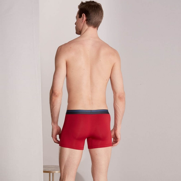 Palmers Authentic Modal Men's Boxer Shorts Red-Black
