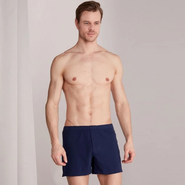 Palmers Sport Cotton Men's Boxer Blue/Black