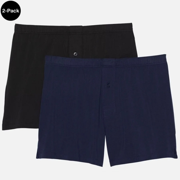 Palmers Sport Cotton Men's Boxer Blue/Black