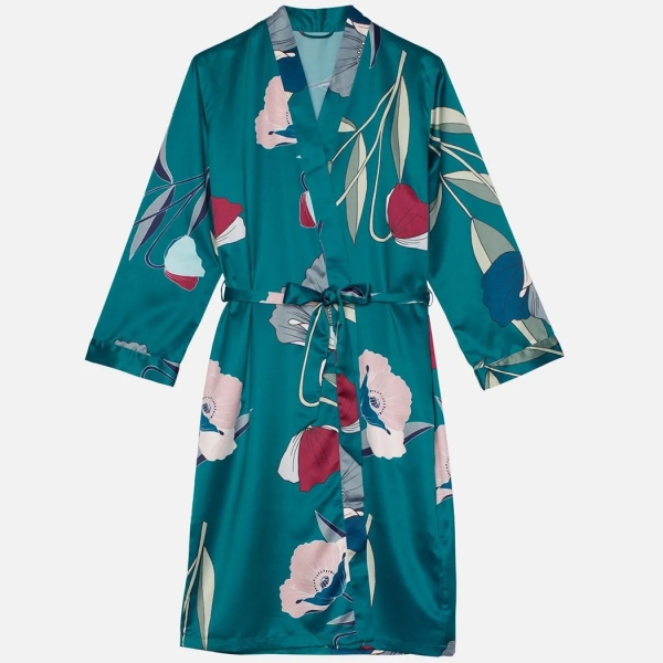 Palmers Art Bouquet Ladies Dressing Gown