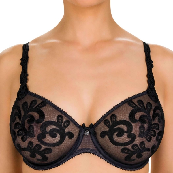 Conturelle by Felina Sparkle Bra Black