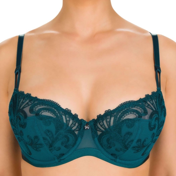 Conturelle by Felina Sparkle Balconette Bra Smaragd